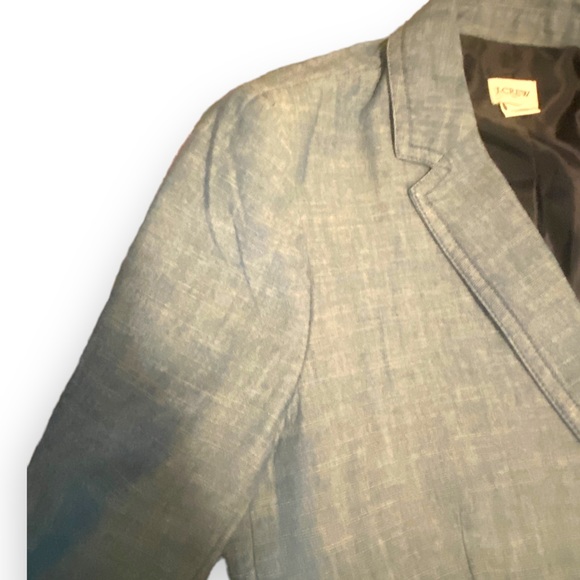 JCREW denim style lined blazer, comfy and like new! - Picture 8 of 14